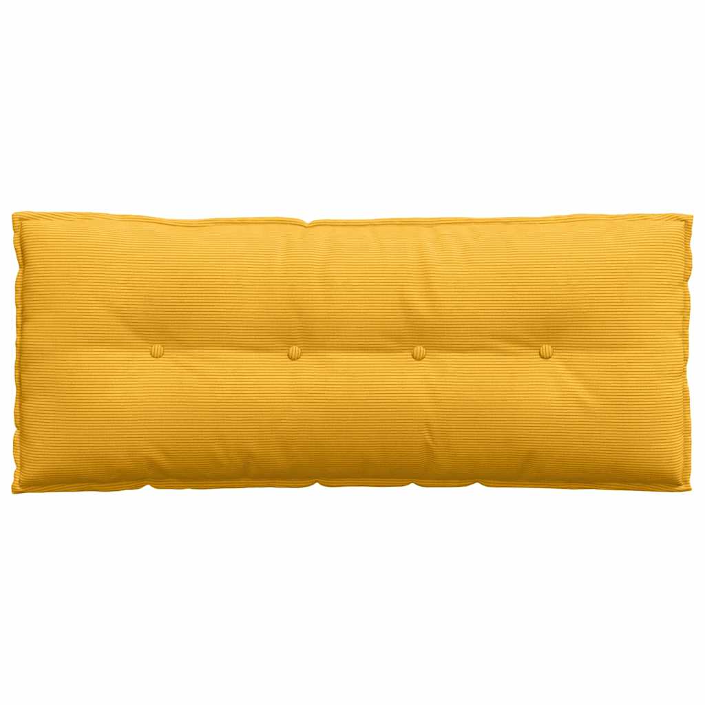 Rückenkissen Helles Gelb 120 x 50 cm Cordstoff