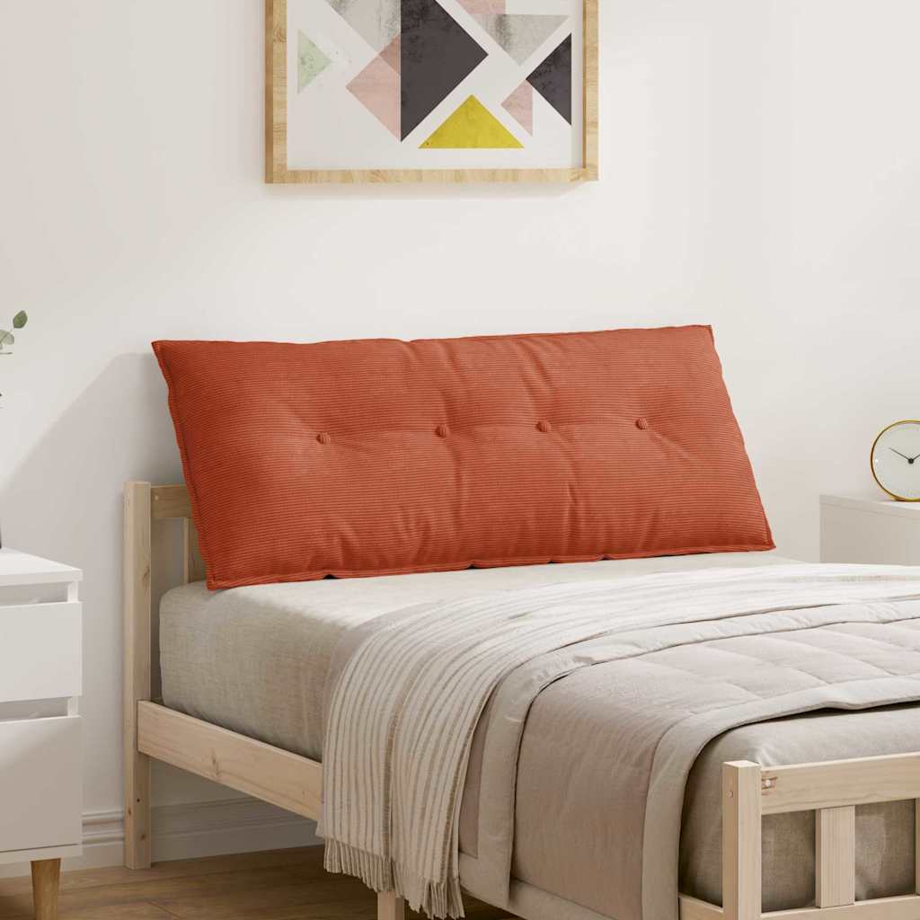 Rückenkissen Rot-Orange 120 x 50 cm Cordstoff