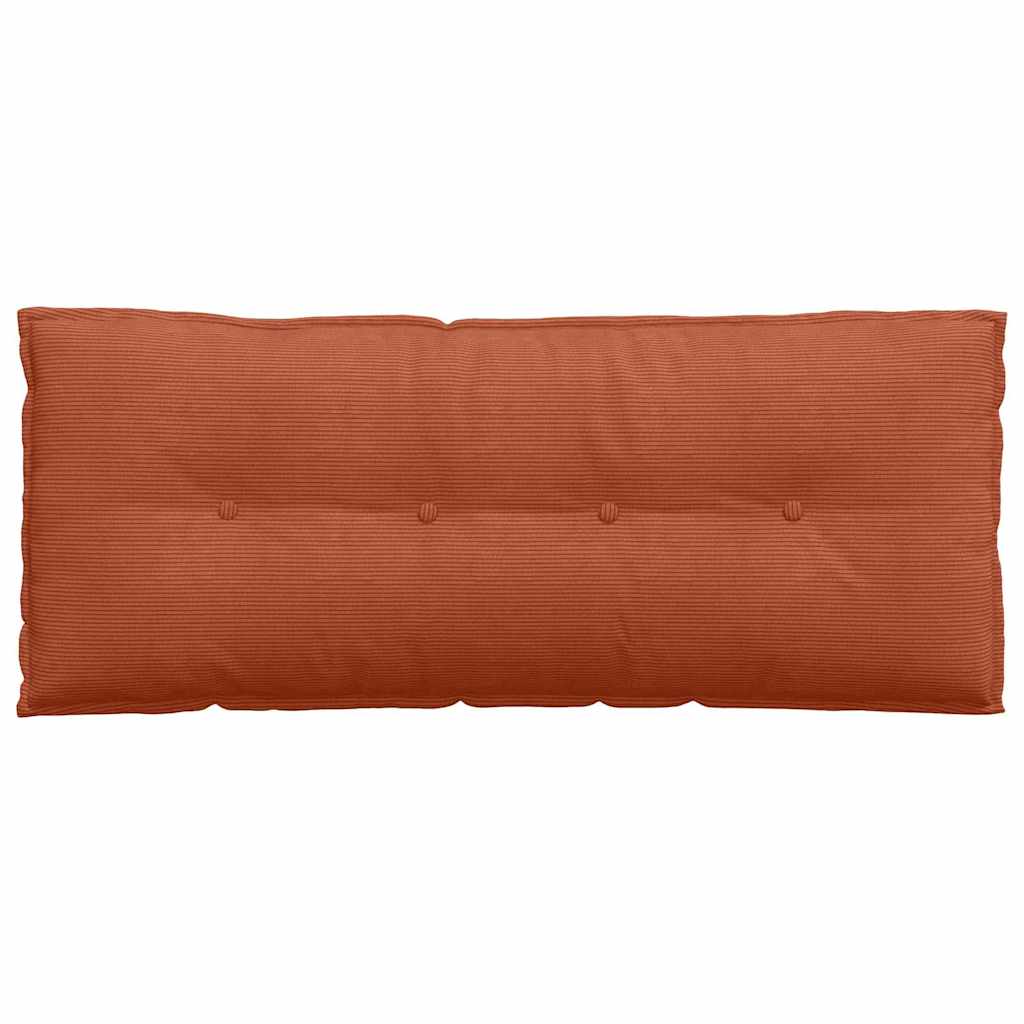 Rückenkissen Rot-Orange 120 x 50 cm Cordstoff