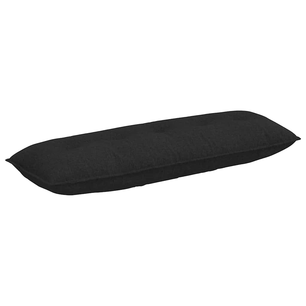 Rückenkissen Schwarz 140 x 19 x 50 cm Stoff