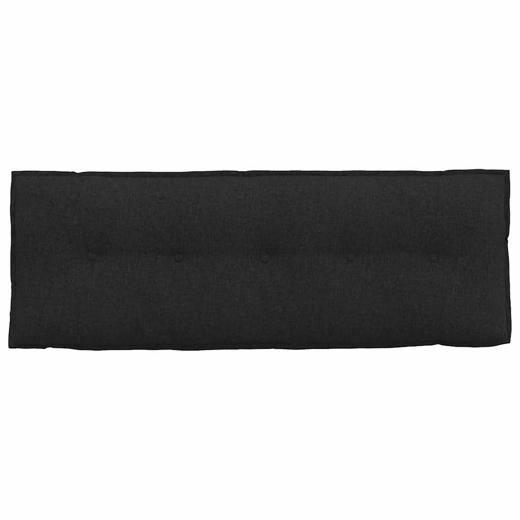 Rückenkissen Schwarz 140 x 19 x 50 cm Stoff