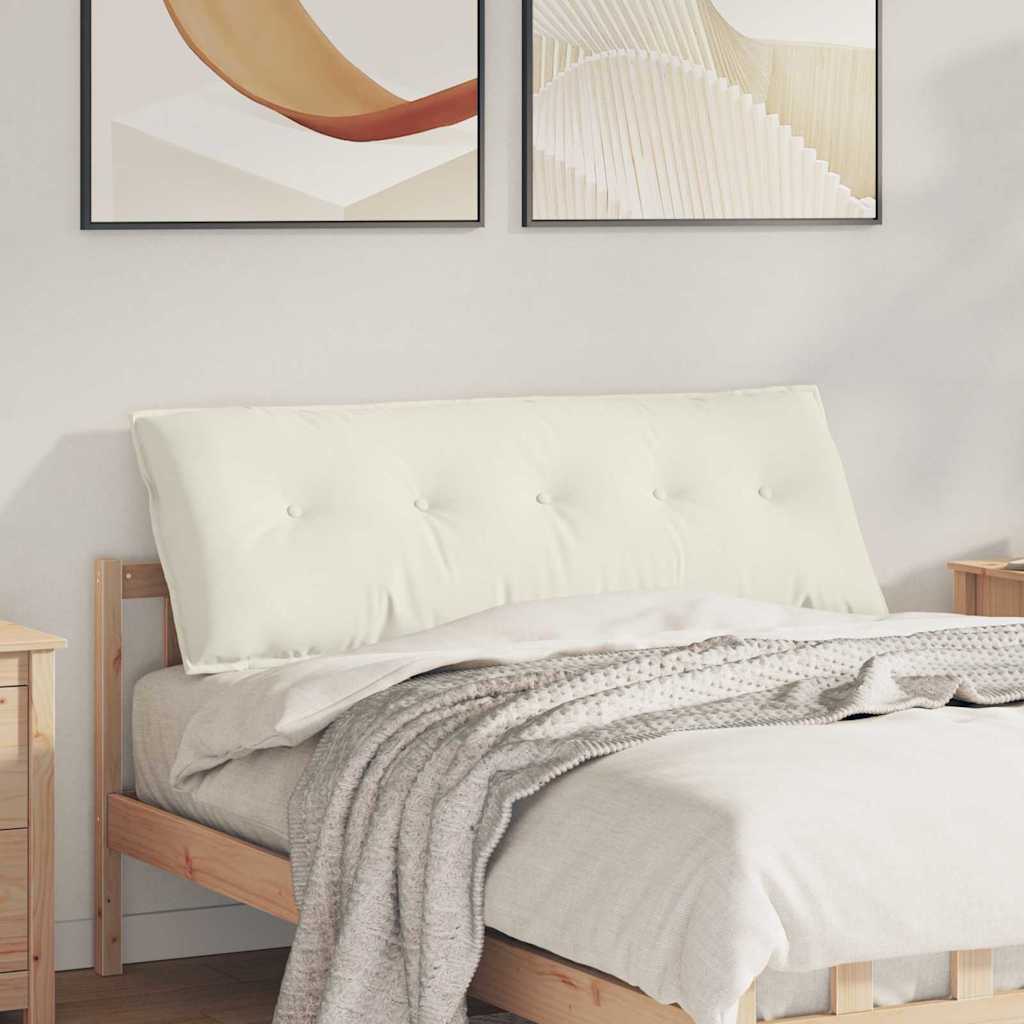 Rückenkissen Creme 140 x 50 cm Cordstoff