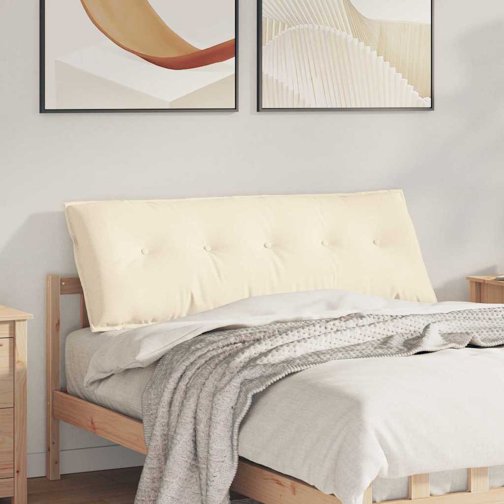 Rückenkissen Creme 140 x 50 cm Cordstoff