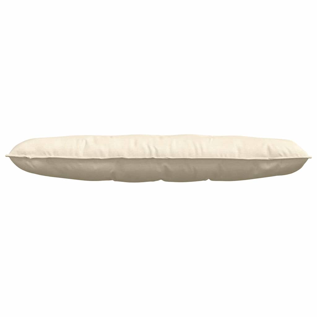 Rückenkissen Creme 140 x 50 cm Cordstoff