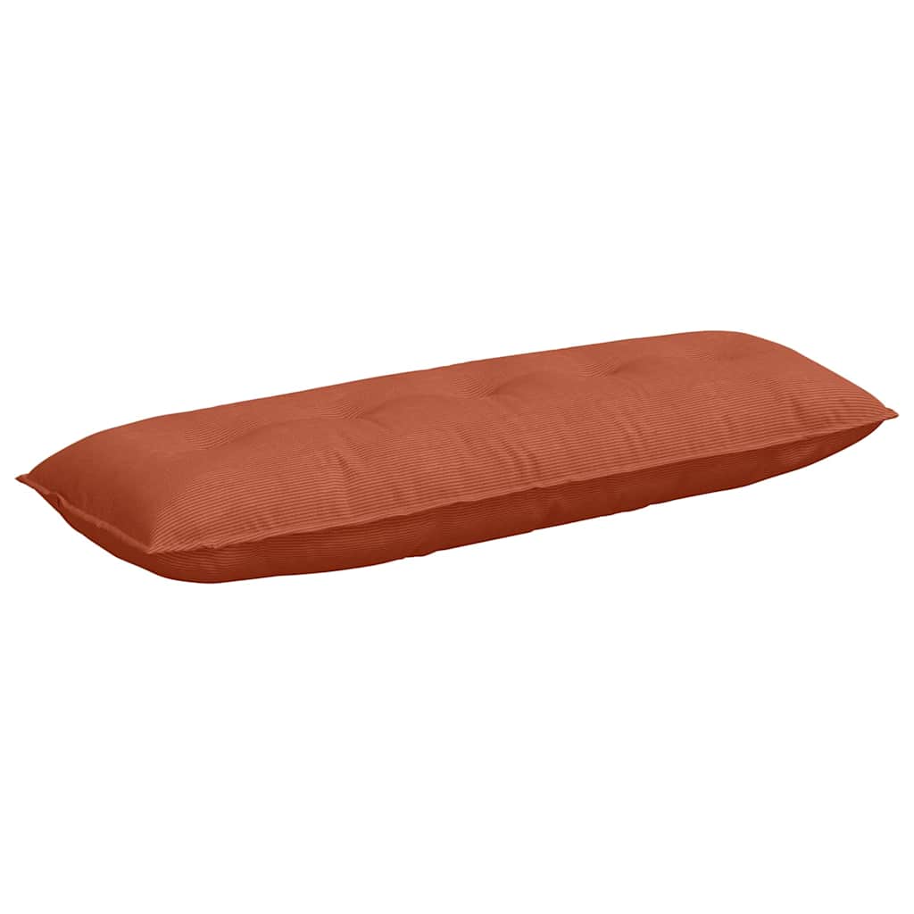 Rückenkissen Rot-Orange 140 x 50 cm Cordstoff