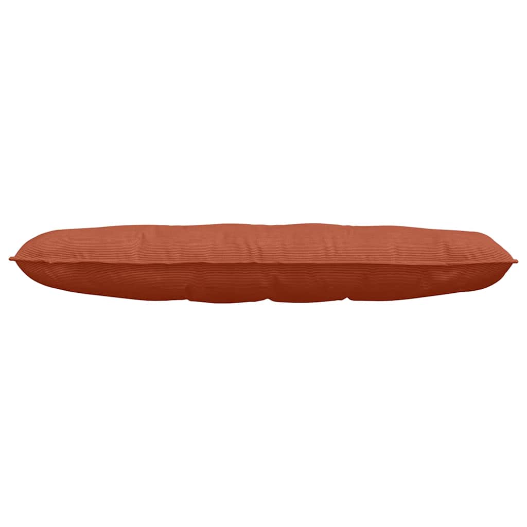 Rückenkissen Rot-Orange 140 x 50 cm Cordstoff