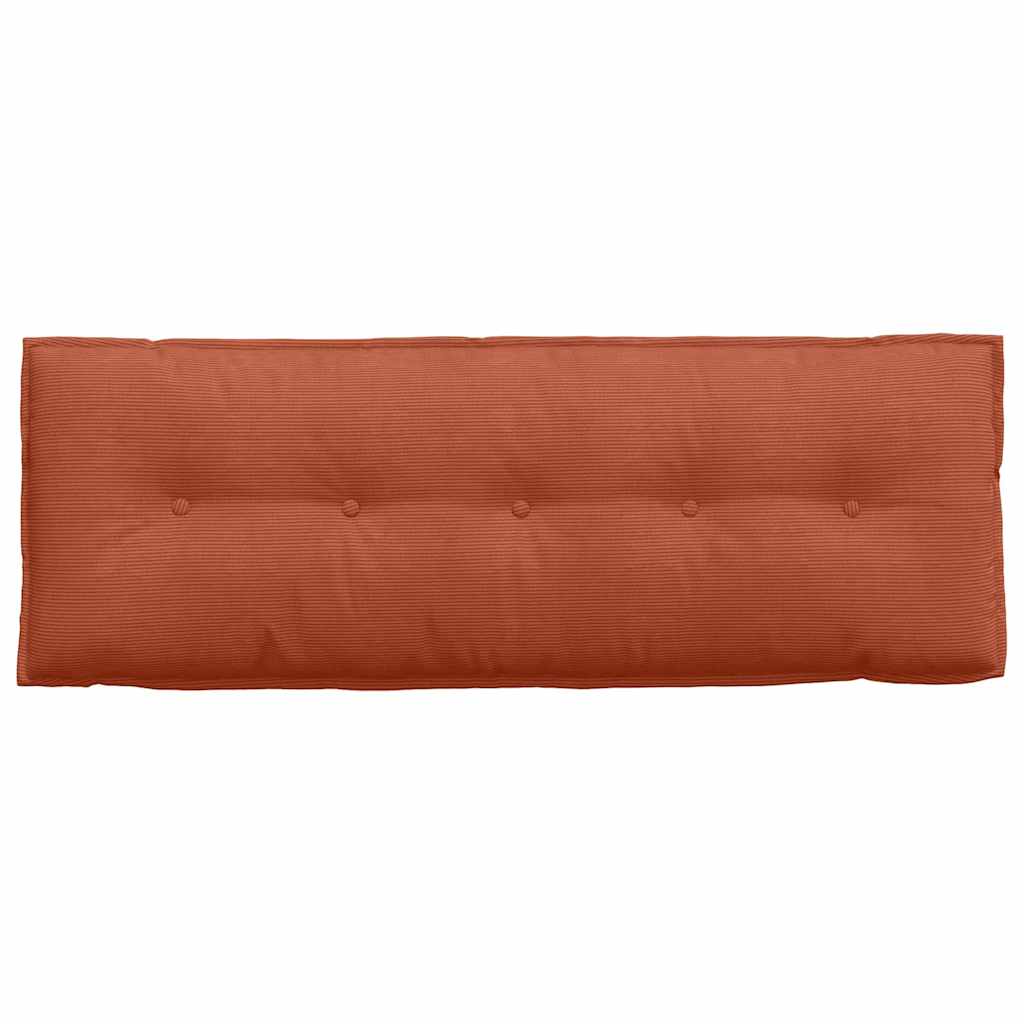 Rückenkissen Rot-Orange 140 x 50 cm Cordstoff
