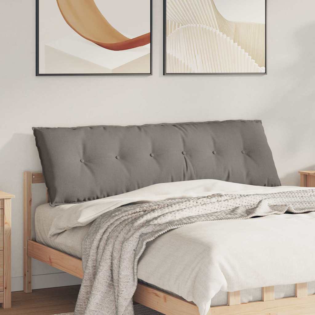Rückenkissen Taupe 160 x 19 x 50 cm Stoff