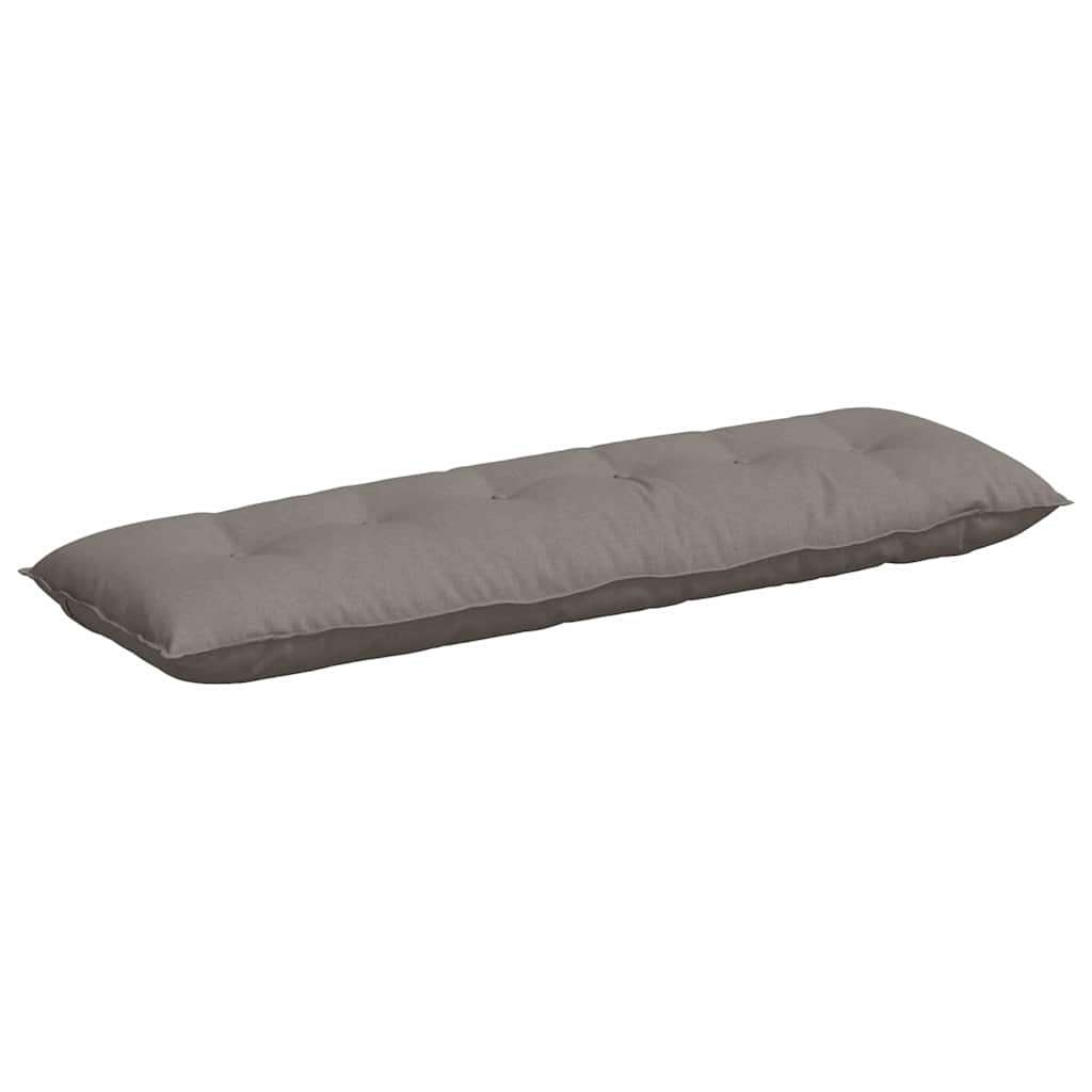 Rückenkissen Taupe 160 x 19 x 50 cm Stoff