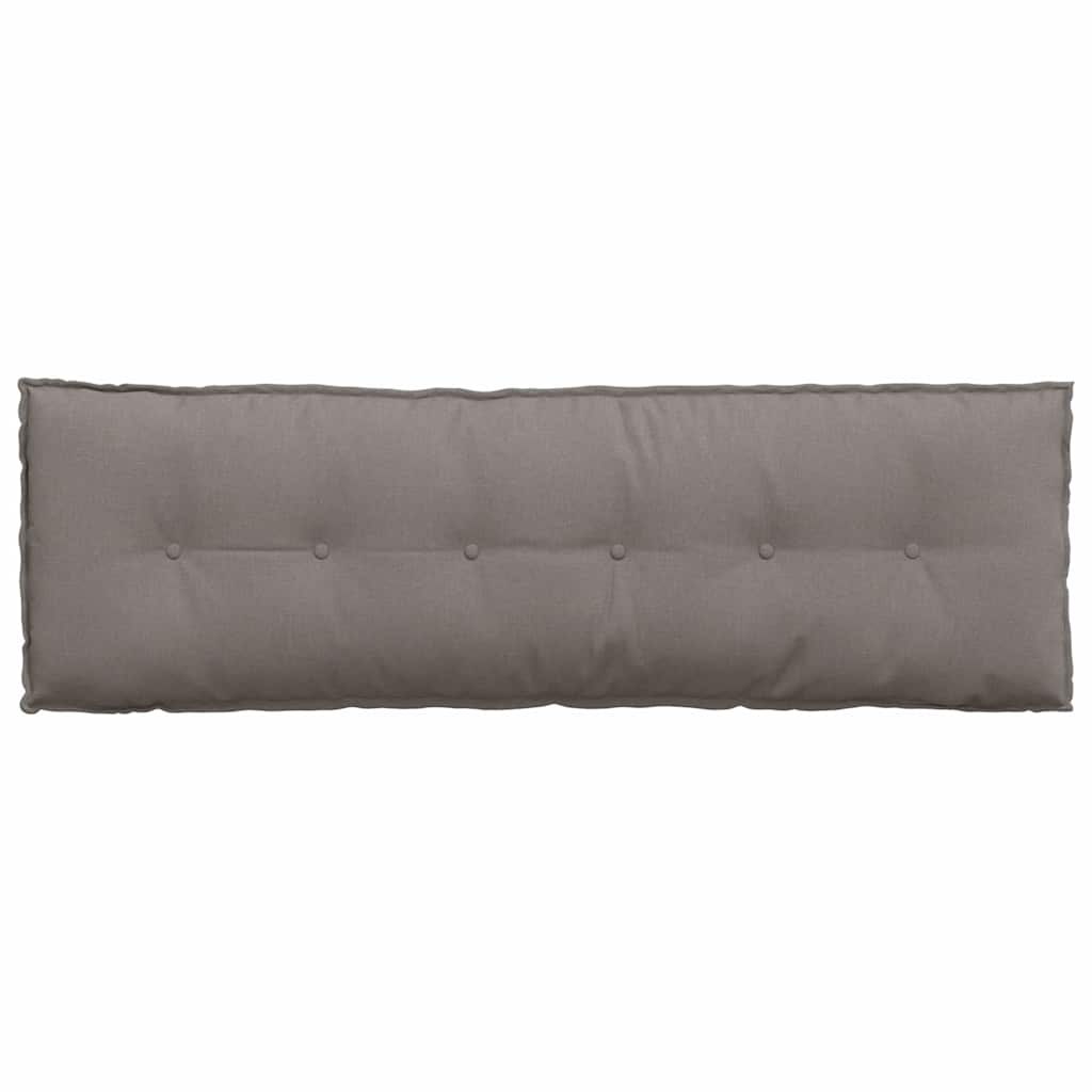 Rückenkissen Taupe 160 x 19 x 50 cm Stoff