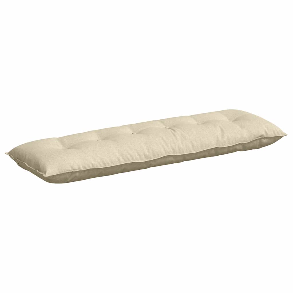 Rückenkissen Creme 160 x 19 x 50 cm Stoff