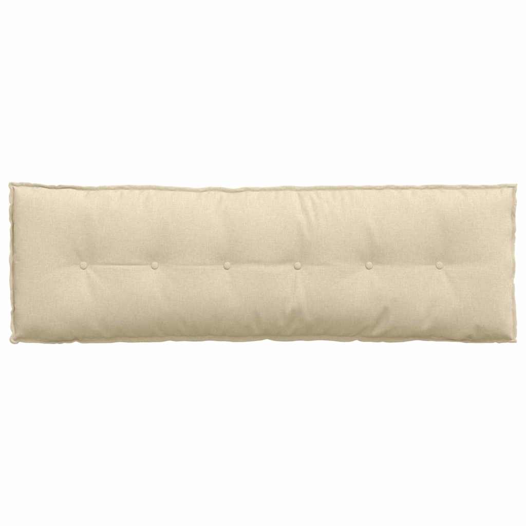 Rückenkissen Creme 160 x 19 x 50 cm Stoff