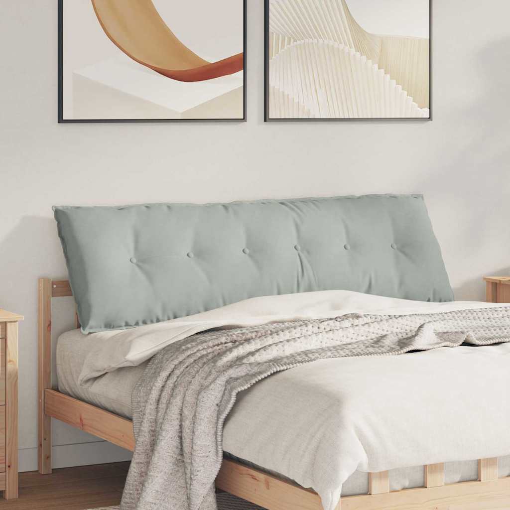 Rückenkissen Hellgrau 160 x 50 cm Cordstoff