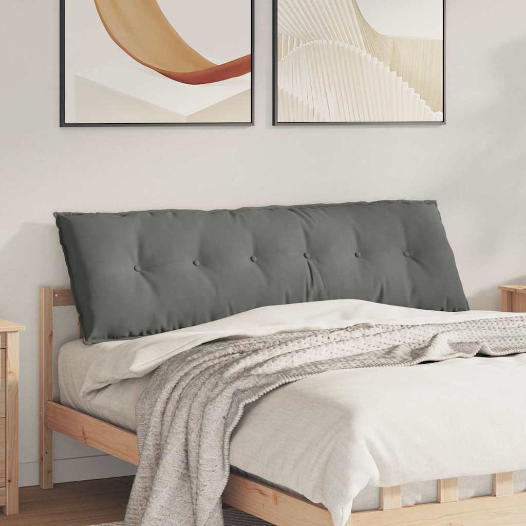Rückenkissen Dunkelgrau 160 x 50 cm Mikrofaserstoff