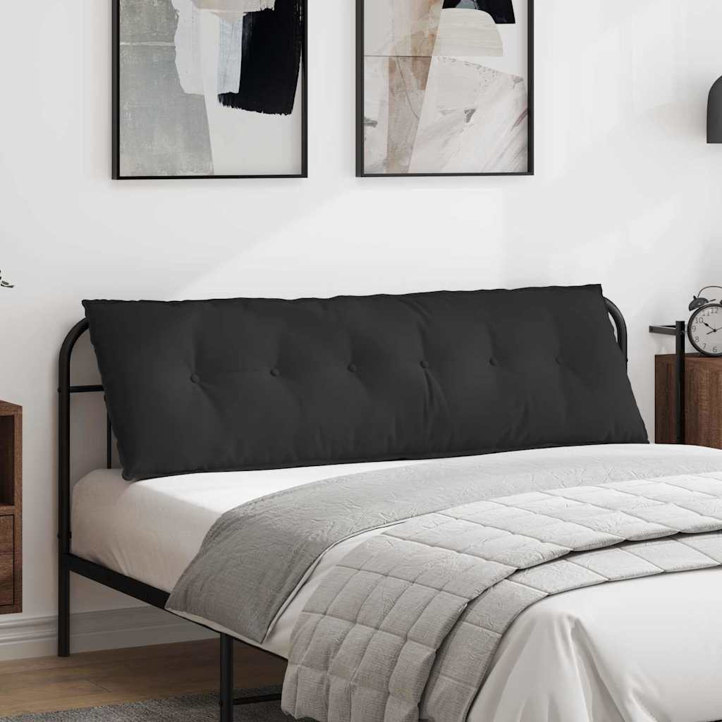 Rückenkissen Schwarz 160 x 50 cm Mikrofaserstoff