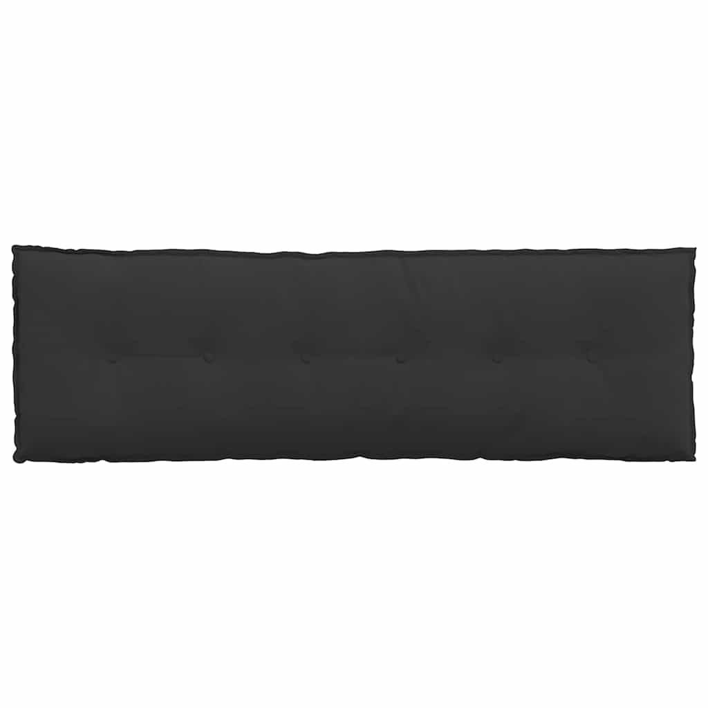 Rückenkissen Schwarz 160 x 50 cm Mikrofaserstoff