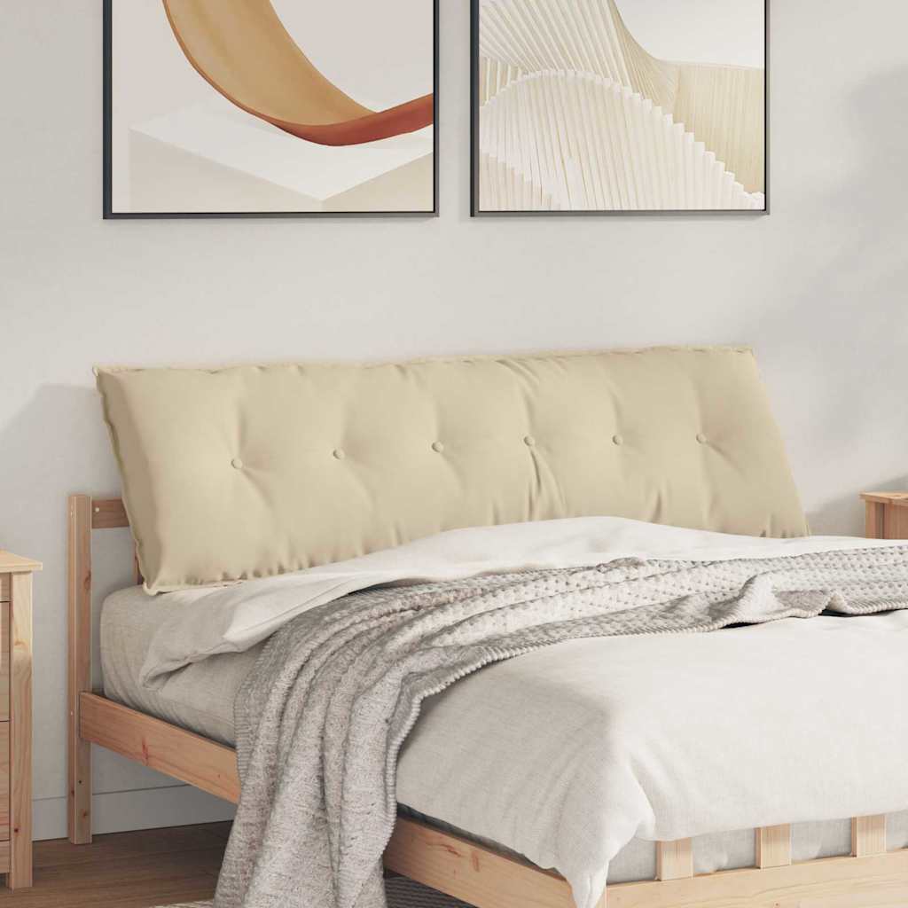Rückenkissen Creme 160 x 50 cm Mikrofaserstoff