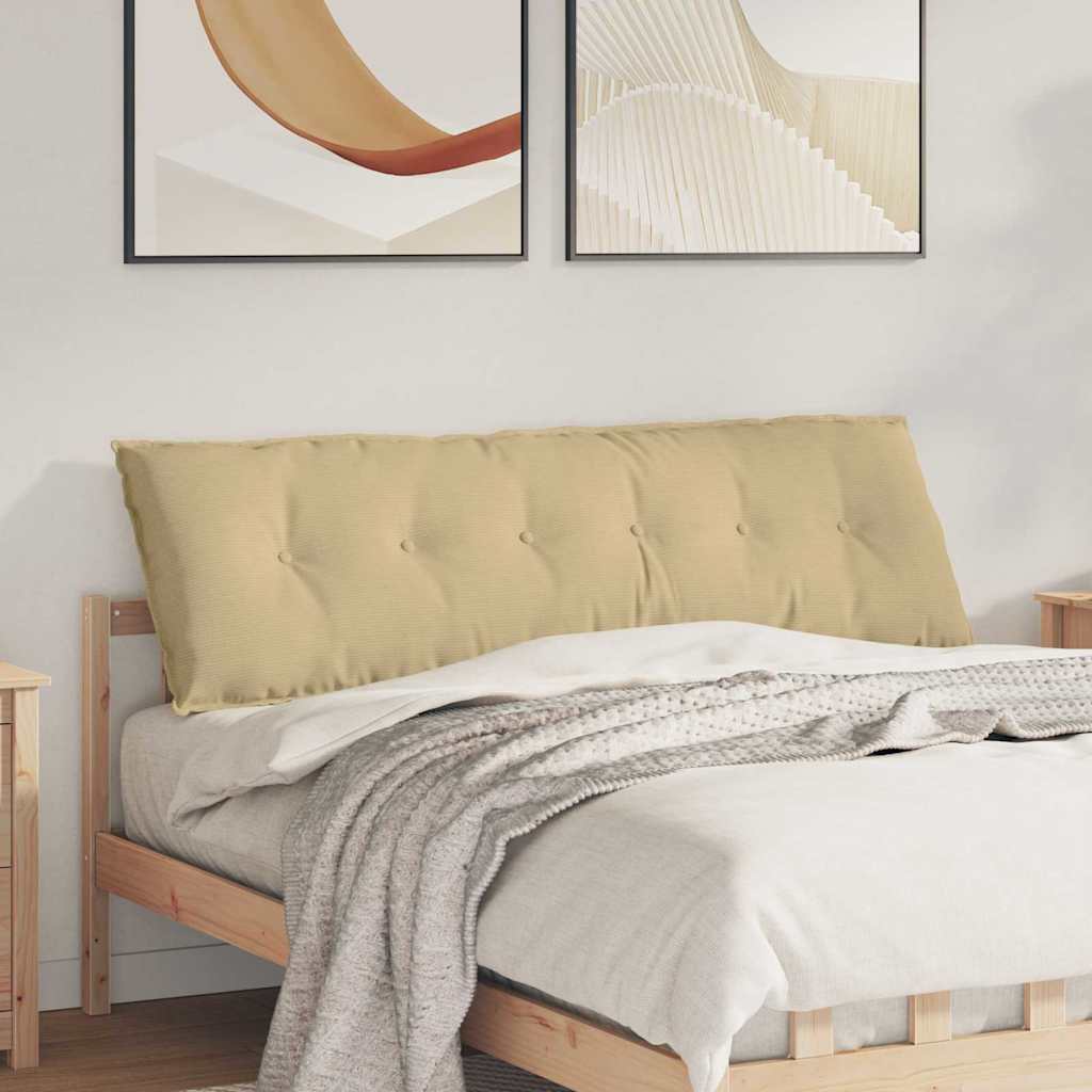 Rückenkissen Grau-Grün 160 x 50 cm Cordstoff
