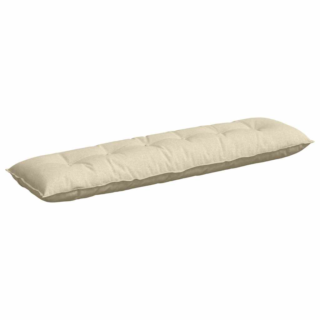 Rückenkissen Creme 180 x 19 x 50 cm Stoff