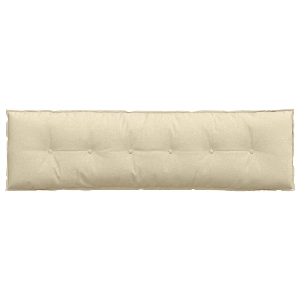 Rückenkissen Creme 180 x 19 x 50 cm Stoff