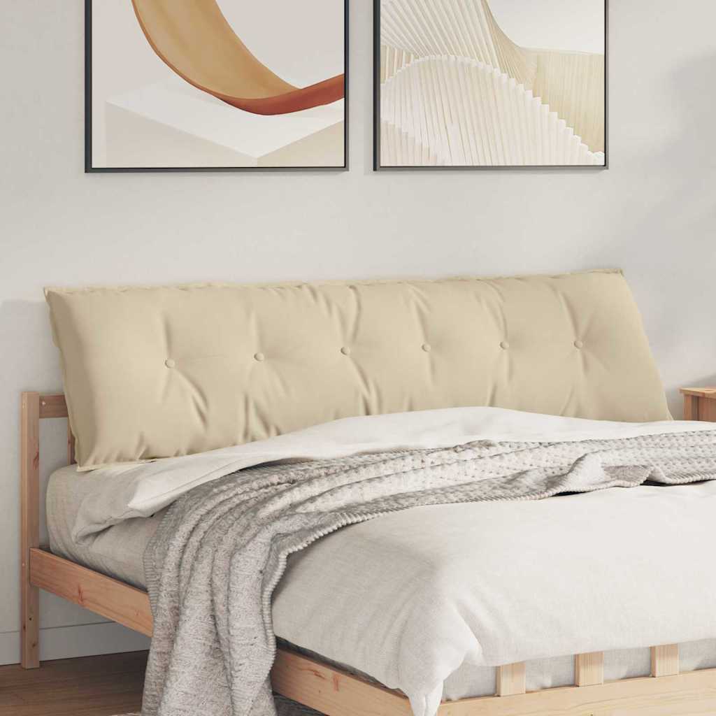 Rückenkissen Creme 180 x 50 cm Mikrofaserstoff