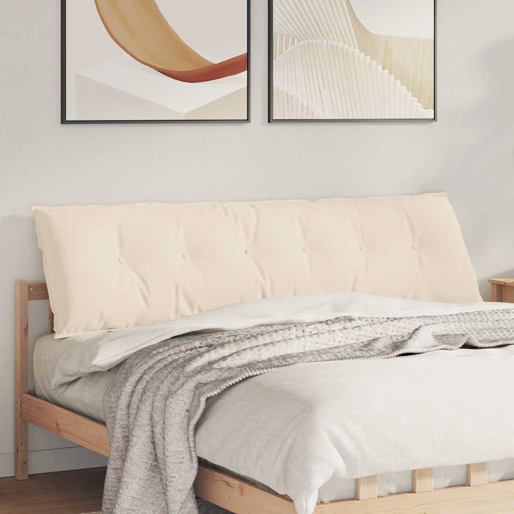 Rückenkissen Beige 180 x 50 cm Mikrofaserstoff