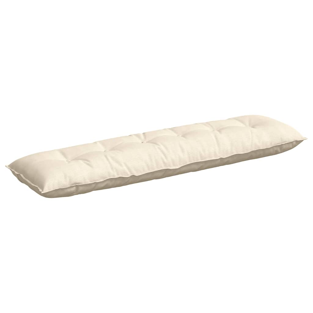 Rückenkissen Creme 180 x 50 cm Cordstoff