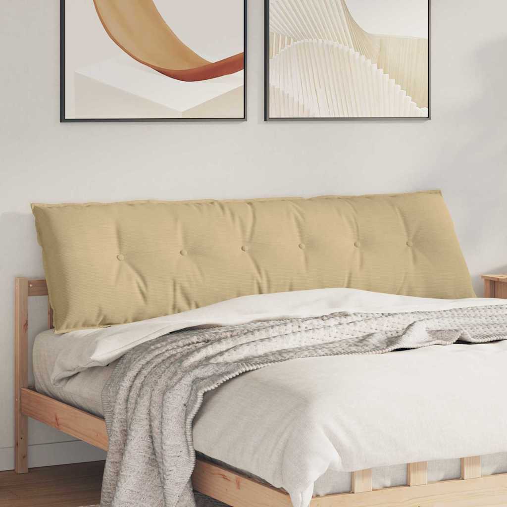 Rückenkissen Grau-Grün 180 x 50 cm Cordstoff