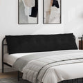 Rückenkissen Schwarz 200 x 19 x 50 cm Stoff