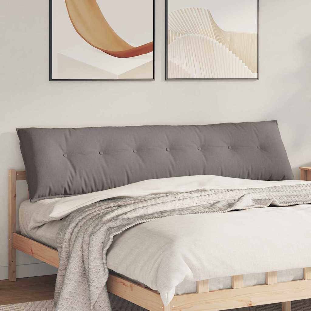 Rückenkissen Taupe 200 x 19 x 50 cm Stoff