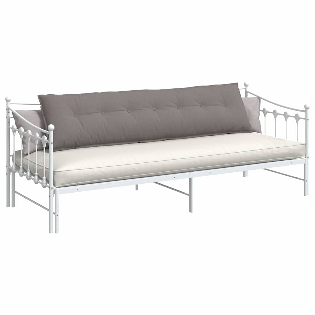 Rückenkissen Taupe 200 x 19 x 50 cm Stoff
