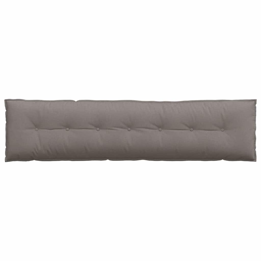 Rückenkissen Taupe 200 x 19 x 50 cm Stoff
