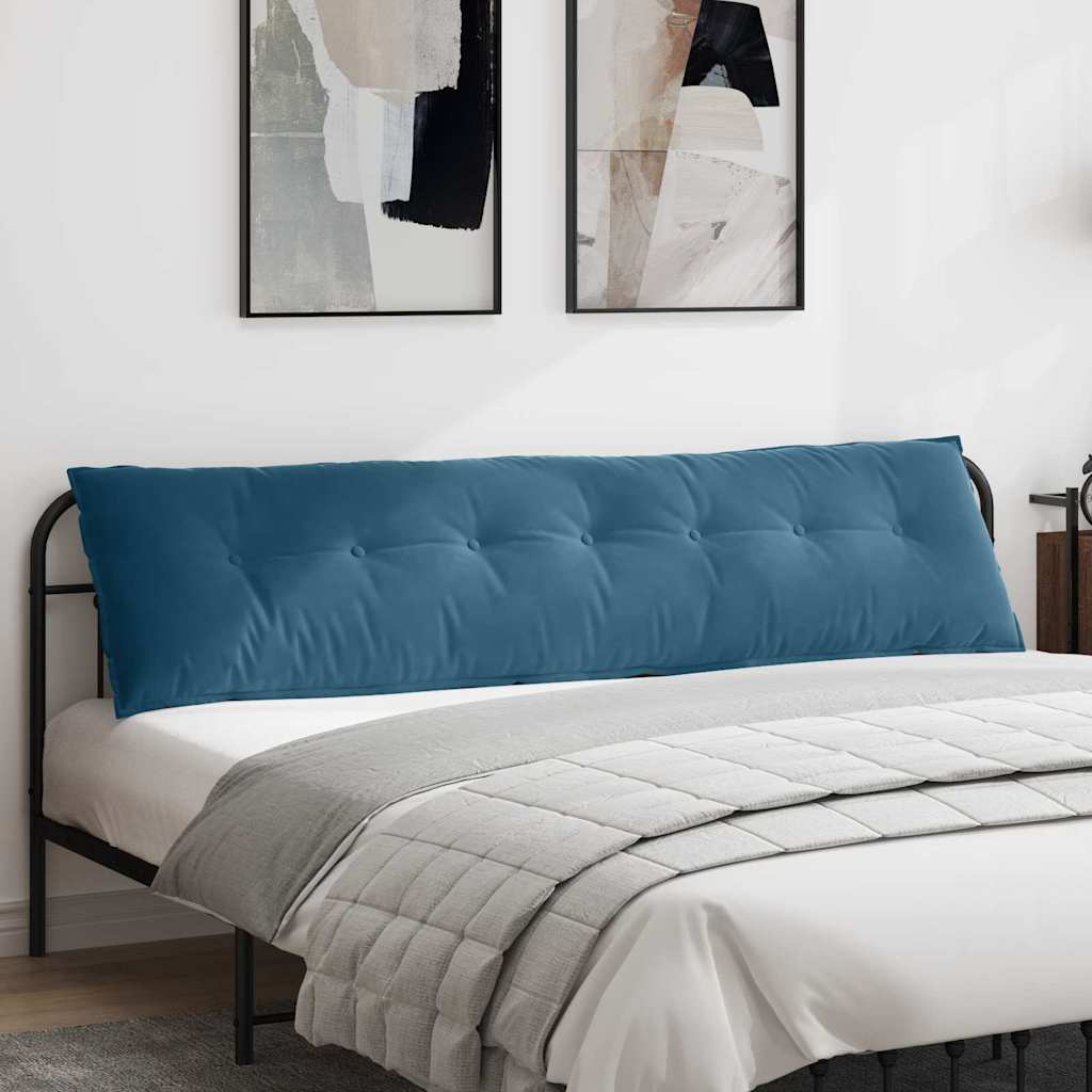 Rückenkissen Blau 200 x 50 cm Cordstoff