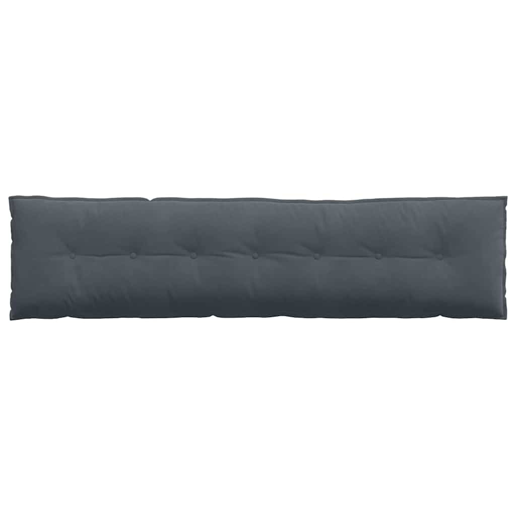 Rückenkissen Dunkelgrau 200 x 50 cm Cordstoff