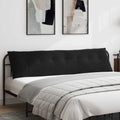 Rückenkissen Schwarz 200 x 50 cm Cordstoff