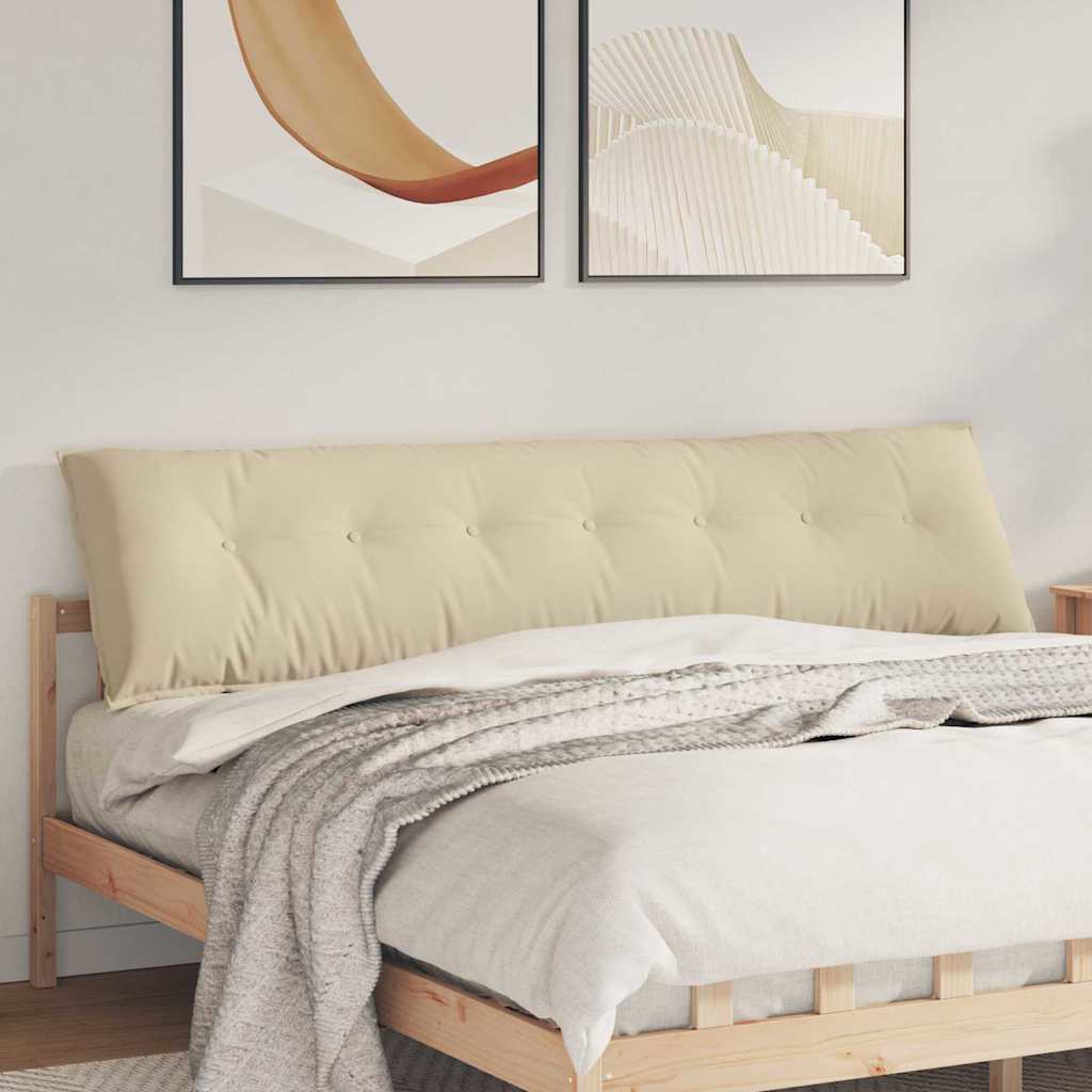 Rückenkissen Creme 200 x 50 cm Mikrofaserstoff