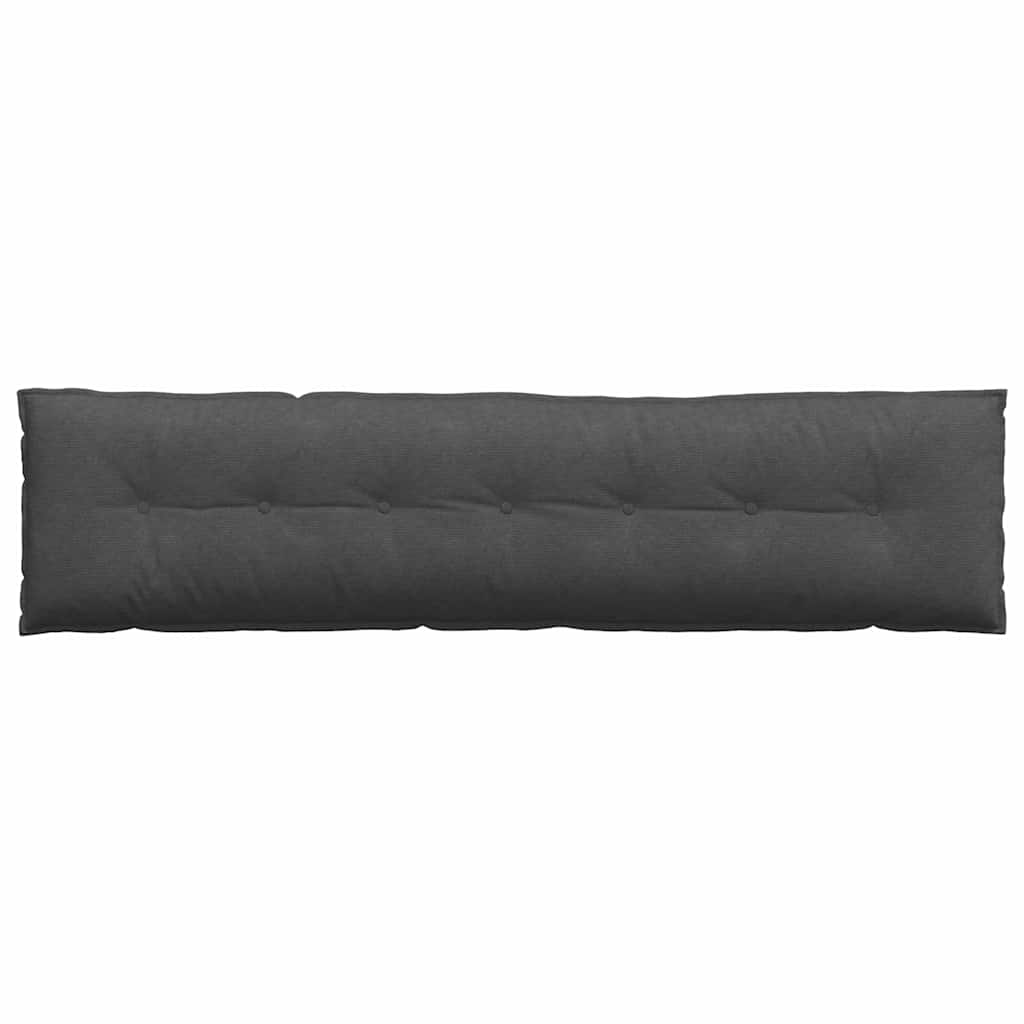 Rückenkissen Dunkelgrau 200 x 50 cm Cordstoff