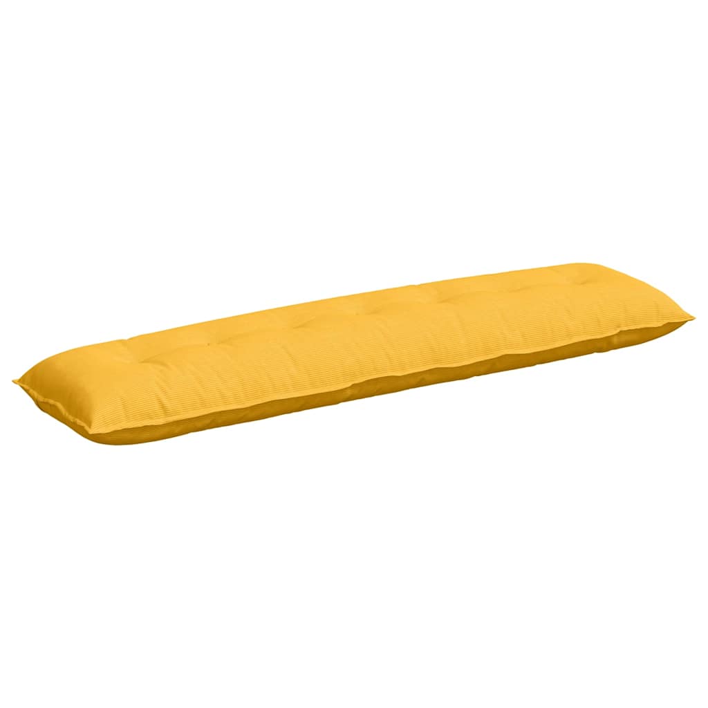 Rückenkissen Helles Gelb 200 x 50 cm Cordstoff