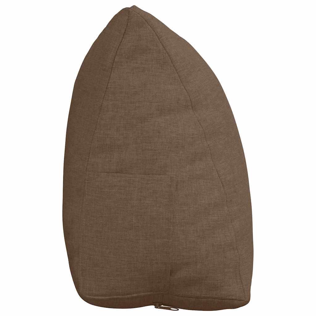 Rückenkissen Braun 45 x 20 x 35 cm Stoff