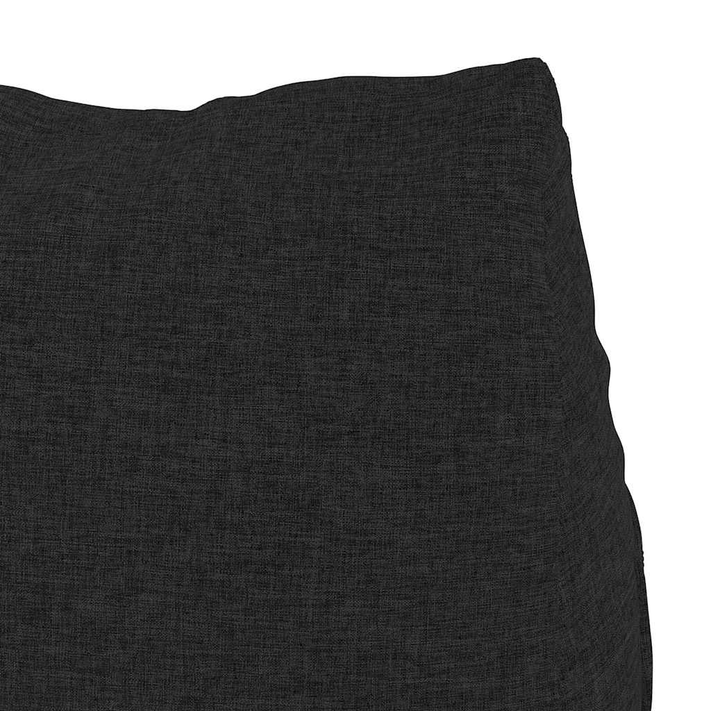 Rückenkissen Schwarz 60 x 20 x 50 cm Stoff