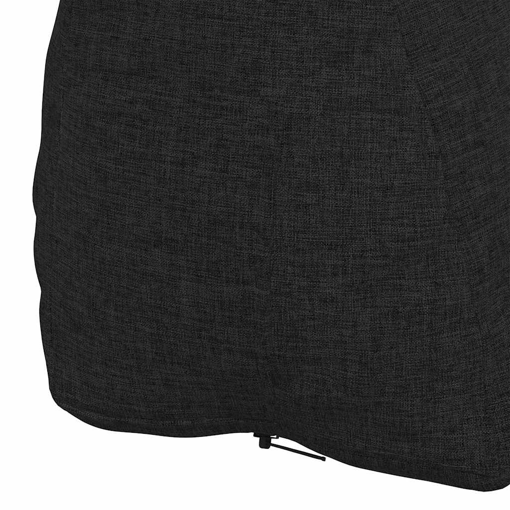 Rückenkissen Schwarz 60 x 20 x 50 cm Stoff