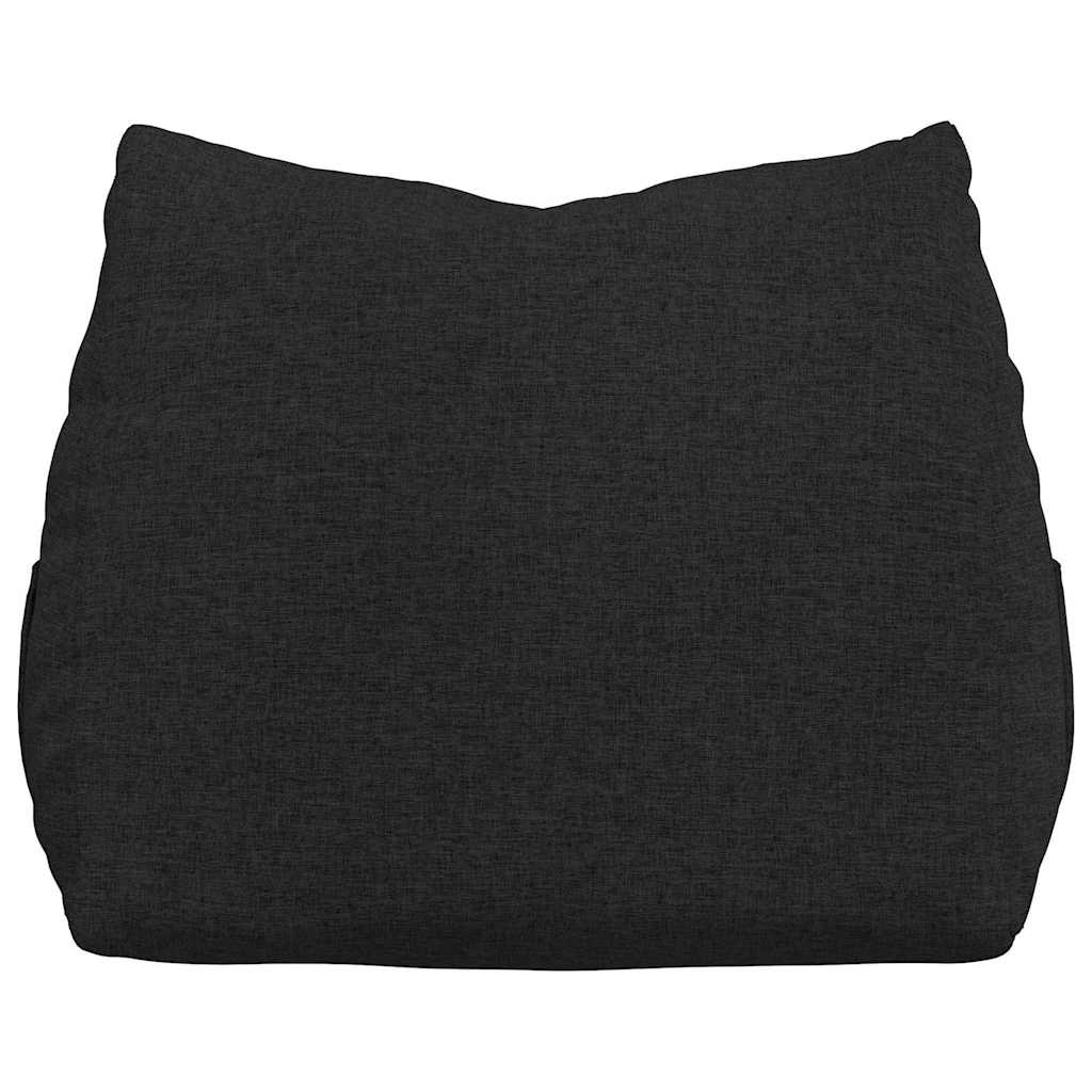 Rückenkissen Schwarz 60 x 20 x 50 cm Stoff