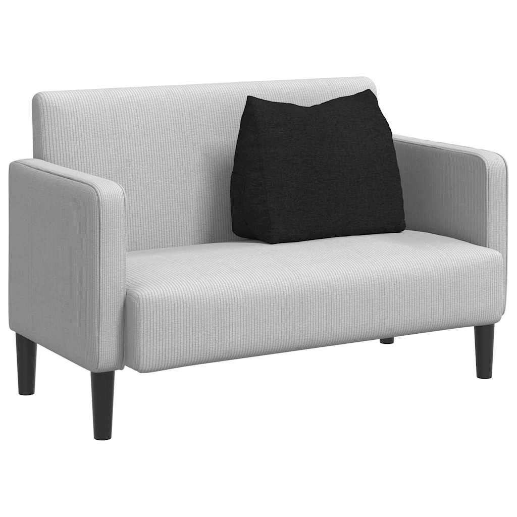 Rückenkissen Schwarz 60 x 20 x 50 cm Stoff