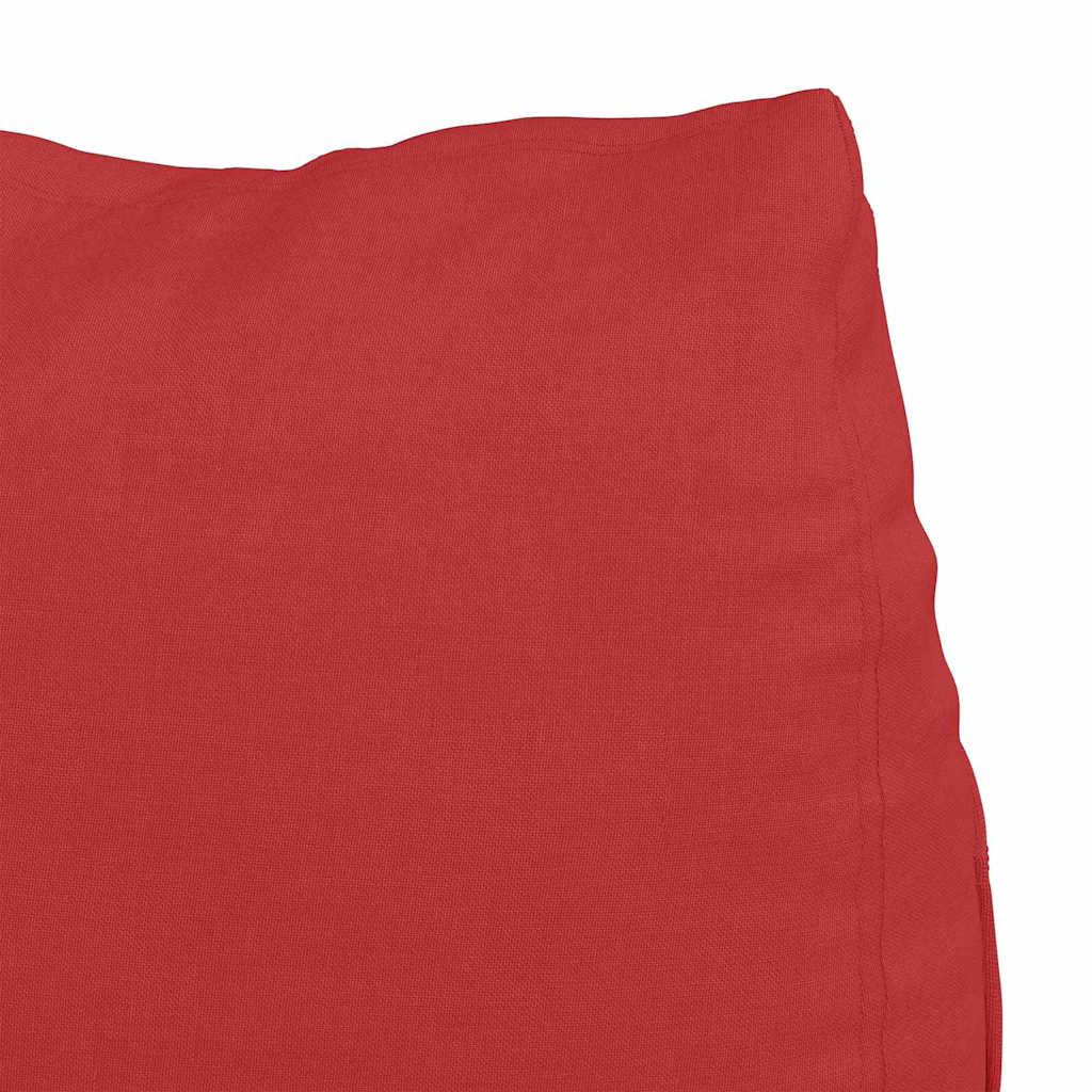 Rückenkissen Rot 60 x 20 x 50 cm Stoff