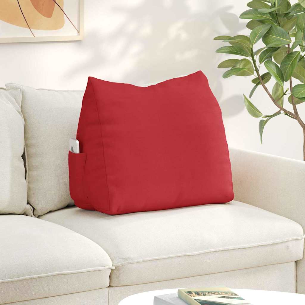 Rückenkissen Rot 60 x 20 x 50 cm Stoff