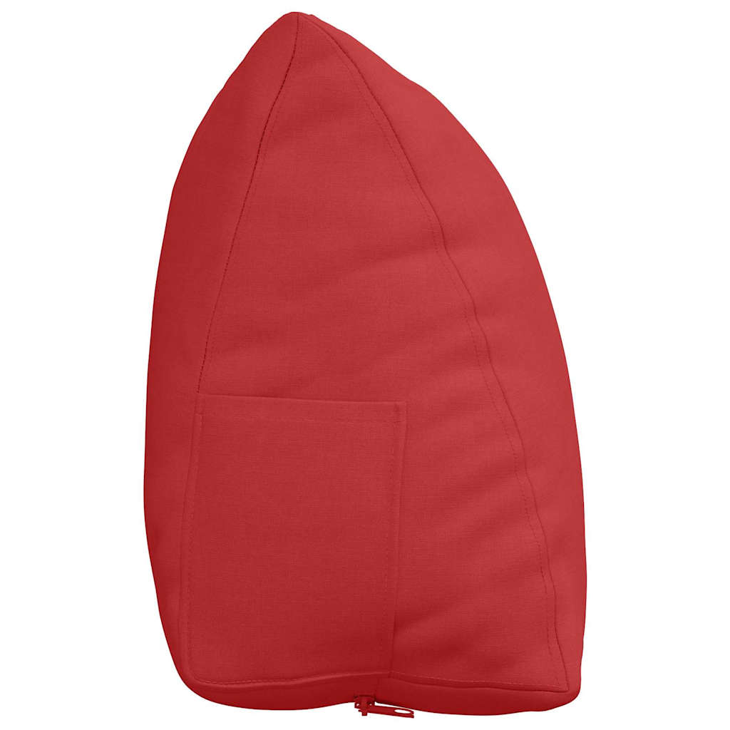 Rückenkissen Rot 60 x 20 x 50 cm Stoff