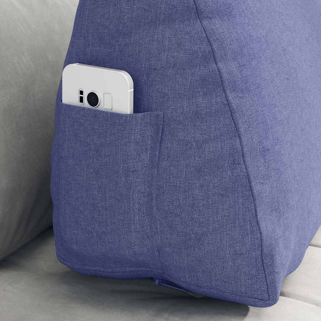 Rückenkissen Jeans blau 60 x 20 x 50 cm Stoff
