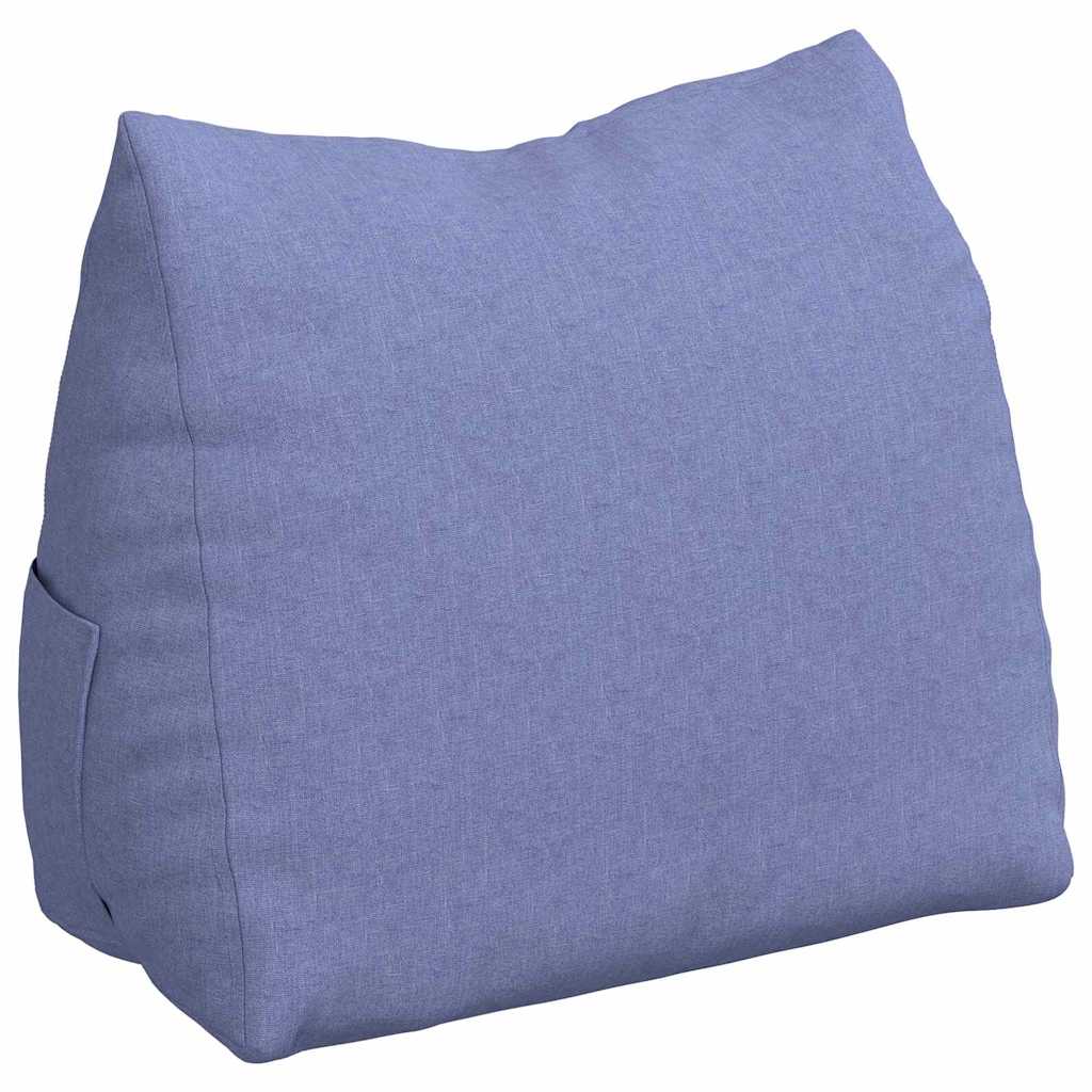 Rückenkissen Jeans blau 60 x 20 x 50 cm Stoff