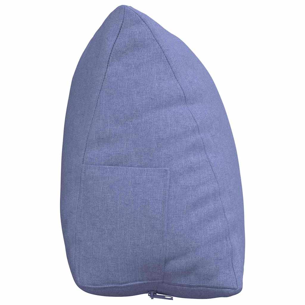 Rückenkissen Jeans blau 60 x 20 x 50 cm Stoff