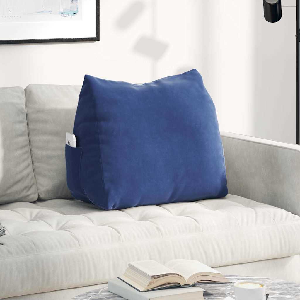 Rückenkissen Polizeiblau 60 x 20 x 50 cm Cordstoff